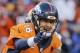 Denver Broncos quarterback Peyton Manning yells to his team during the second half in an NFL football divisional playoff game against the Pittsburgh Steelers, Sunday, Jan. 17, 2016, in Denver. (AP Photo/Joe Mahoney)