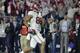 Alabama's O.J. Howard catches a touchdown pass during the second half of the NCAA college football playoff championship game against Clemson Monday, Jan. 11, 2016, in Glendale, Ariz. (AP Photo/David J. Phillip)