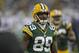 Green Bay Packers wide receiver James Jones warms up prior to the start of an NFL football game against the Dallas Cowboys Sunday Dec. 13, 2015, in Green Bay, Wis. (AP Photo/Matt Ludtke)