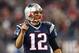FOXBORO, MA - JANUARY 16: Tom Brady #12 of the New England Patriots gestures after a play in the fourth quarter against the Kansas City Chiefs during the AFC Divisional Playoff Game at Gillette Stadium on January 16, 2016 in Foxboro, Massachusetts. (Photo by Jim Rogash/Getty Images)