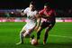 EXETER, ENGLAND - JANUARY 08: Ryan Kent of Liverpool takes on Jordan Tillson of Exeter City during the Emirates FA Cup third round match between Exeter City and Liverpool at St James Park on January 8, 2016 in Exeter, England. (Photo by Dan Mullan/Getty Images)