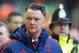 Manchester United's manager Louis van Gaal takes to the touchline before the English Premier League soccer match between Liverpool and Manchester United at Anfield Stadium, Liverpool, England, Sunday, Jan. 17, 2016. (AP Photo/Jon Super)