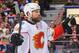 EDMONTON, AB - MARCH 22: Brian McGrattan #16 of the Calgary Flames in action against the Edmonton Oilers during an NHL game at Rexall Place on March 22, 2014 in Edmonton, Alberta, Canada. (Photo by Derek Leung/Getty Images)