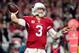 GLENDALE, AZ - JANUARY 16: Quarterback Carson Palmer #3 of the Arizona Cardinals looks to pass in the first quarter against the Green Bay Packers in the NFC Divisional Playoff Game at University of Phoenix Stadium on January 16, 2016 in Glendale, Arizona. (Photo by Jennifer Stewart/Getty Images)