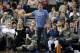 Dallas Mavericks team owner Mark Cuban shouts in the direction of an official during an NBA basketball game against the Phoenix Suns on Monday, Dec. 14, 2015, in Dallas. (AP Photo/Tony Gutierrez)
