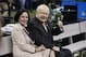 New Orleans Saints owner Tom Benson, sits with his wife Gayle Benson before an NFL football game against the Jacksonville Jaguars in New Orleans, Sunday, Dec. 27, 2015. (AP Photo/Jonathan Bachman)