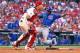 ST LOUIS, MO - OCTOBER 10: Austin Jackson #27 of the Chicago Cubs scores a run in the second inning against the St. Louis Cardinals during game two of the National League Division Series at Busch Stadium on October 10, 2015 in St Louis, Missouri. (Photo by Dilip Vishwanat/Getty Images)