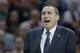 Cleveland Cavaliers head coach David Blatt argues with an official in the first half of an NBA basketball game against the Los Angeles Clippers, Thursday, Jan. 21, 2016, in Cleveland. The Cavaliers won 115-102. (AP Photo/Tony Dejak)