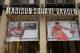 Feb 14, 2015; New York, NY, USA; General view of banners of Washington Wizards guard John Wall (left) and New Orleans Pelicans forward Anthony Davis at the entrance to Madison Square Garden in advance of the 2015 NBA All Star Game. Mandatory Credit: Kirby Lee-USA TODAY Sports