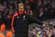 Liverpool's German manager Jurgen Klopp gestures on the touchline during the English Premier League football match between Liverpool and Manchester United at Anfield in Liverpool, northwest England, on January 17, 2016. AFP PHOTO / PAUL ELLIS
RESTRICTED TO EDITORIAL USE. No use with unauthorized audio, video, data, fixture lists, club/league logos or 'live' services. Online in-match use limited to 75 images, no video emulation. No use in betting, games or single club/league/player publications. / AFP / PAUL ELLIS (Photo credit should read PAUL ELLIS/AFP/Getty Images)