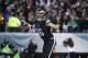 Philadelphia Eagles' Zach Ertz celebrates after scoring a touchdown during the first half of an NFL football game against the Arizona Cardinals, Sunday, Dec. 20, 2015, in Philadelphia. (AP Photo/Matt Rourke)