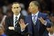 Oct 30, 2014; Cleveland, OH, USA; Cleveland Cavaliers head coach David Blatt (left) and assistant coach Tyronn Lue stand near the bench against the New York Knicks at Quicken Loans Arena. New York won 95-90. Mandatory Credit: David Richard-USA TODAY Sports