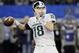 Michigan State quarterback Connor Cook passes the ball during the first half of the Cotton Bowl NCAA college football semifinal playoff game against Alabama, Thursday, Dec. 31, 2015, in Arlington, Texas. (AP Photo/LM Otero)