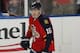 Florida Panthers forward Aleksander Barkov (16) skates prior to an NHL hockey game against the Columbus Blue Jackets, Sunday, Dec. 27, 2015, in Sunrise, Fla. The Panthers defeated the Blue Jackets 3-2. (AP Photo/Joel Auerbach)