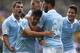 VILLARREAL, SPAIN - OCTOBER 18: Nolito of Celta celebrates scoring his team's second goal with his teammates Sergi Gomez, John Guidetti and Jonathan Castro (L) during the La Liga match between Villarreal CF and RC Celta de Vigo at El Madrigal Stadium on October 18, 2015 in Villarreal, Spain. (Photo by Manuel Queimadelos Alonso/Getty Images)