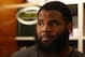 New York Jets' Sheldon Richardson talks to the media after practice at the team's NFL football training facility, Wednesday, Nov. 18, 2015, in Florham Park, N.J. (AP Photo/Rich Schultz)