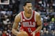 Chicago Bulls guard Derrick Rose (1) is shown against the Atlanta Hawks in the first half of an NBA basketball game Saturday, Jan. 9, 2016, in Atlanta. (AP Photo/John Bazemore)