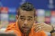 FC Shakhtar's Alex Teixeira attends a press conference at Arena Lviv stadium in Lviv, Western Ukraine, Tuesday, Sept. 29, 2015. PSG and FC Shakhtar will play on Wednesday in Group A Champions League soccer match in Lviv. (AP Photo/Efrem Lukatsky)