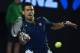 Serbia's Novak Djokovic plays a forehand return during his men's singles match against Japan's Kei Nishikori on day nine of the 2016 Australian Open tennis tournament in Melbourne on January 26, 2016. AFP PHOTO / PAUL CROCK-- IMAGE RESTRICTED TO EDITORIAL USE - STRICTLY NO COMMERCIAL USE / AFP / PAUL CROCK (Photo credit should read PAUL CROCK/AFP/Getty Images)