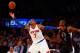 NEW YORK, NY - JANUARY 22: (NEW YORK DAILIES OUT) Carmelo Anthony #7 of the New York Knicks in action against Luc Richard Mbah a Moute #12 of the Los Angeles Clippers at Madison Square Garden on January 24, 2016 in New York City. The Clippers defeated the Knicks 116-88. NOTE TO USER: User expressly acknowledges and agrees that, by downloading and/or using this Photograph, user is consenting to the terms and conditions of the Getty Images License Agreement. (Photo by Jim McIsaac/Getty Images)