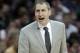 Cleveland Cavaliers head coach David Blatt yells to players in the second half of an NBA basketball game against the Golden State Warriors, Monday, Jan. 18, 2016, in Cleveland. The Warriors won 132-98. (AP Photo/Tony Dejak)