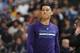 Charlotte Hornets guard Jeremy Lin (7) during the second half of an NBA basketball game Sunday, Jan. 10, 2016, in Denver. The Nuggets won 95-92. (AP Photo/David Zalubowski)