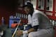 PHOENIX, AZ - SEPTEMBER 13: Rymer Liriano #7 of the San Diego Padres looks on from the dugout during the eighth inning of a MLB game against the Arizona Diamondbacks at Chase Field on September 13, 2014 in Phoenix, Arizona. The Diamondbacks defeated the Padres 10-4. (Photo by Ralph Freso/Getty Images)