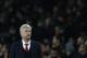 Arsenal's French manager Arsene Wenger gestures on the touchline during the English Premier League football match between Arsenal and Chelsea at the Emirates Stadium in London on January 24, 2016. Chelsea won the game 1-0. AFP PHOTO / IKIMAGES
RESTRICTED TO EDITORIAL USE. No use with unauthorized audio, video, data, fixture lists, club/league logos or 'live' services. Online in-match use limited to 45 images, no video emulation. No use in betting, games or single club/league/player publications. / AFP / IKIMAGES (Photo credit should read IKIMAGES/AFP/Getty Images)