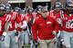 FILE - In this Oct. 19, 2013, file photo, Mississippi football coach Hugh Freeze leads his team to the field prior to their NCAA college football game against LSU in Oxford, Miss. Mississippi has aspirations of competing for SEC titles. No. 11 Ole Miss (4-0, 1-0) plays No. 3 Alabama (4-0, 1-0) on Saturday, Oct. 4, 2014, in its biggest home game in more than a decade. (AP Photo/Rogelio V. Solis, File)