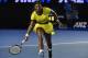 Serena Williams of the US plays a forehand return during her women's singles semi-final match against Poland's Agnieszka Radwanska on day eleven of the 2016 Australian Open tennis tournament in Melbourne on January 28, 2016. AFP PHOTO / SAEED KHAN-- IMAGE RESTRICTED TO EDITORIAL USE - STRICTLY NO COMMERCIAL USE / AFP / SAEED KHAN (Photo credit should read SAEED KHAN/AFP/Getty Images)