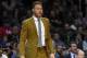 Los Angeles Clippers forward Blake Griffin stands in front of the bench during the second half of an NBA basketball game against the Sacramento Kings, Saturday, Jan. 16, 2016, in Los Angeles. The Kings won 110-103. (AP Photo/Mark J. Terrill)