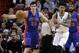 Miami Heat forward Gerald Green (14) passes as Detroit Pistons forward Ersan Ilyasova (23) defends during the first half of an NBA basketball game, Tuesday, Dec. 22, 2015, in Miami. (AP Photo/Lynne Sladky)