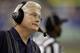 DETROIT - AUGUST 29: Head Coach Mike Martz of the St. Louis Rams looks on from the sideline during a pre-season NFL game against the Detroit Lions at Ford Field on August 29, 2005 in Detroit, Michigan. The Rams won 37-13. (Photo by Tom Pidgeon/Getty Images)