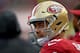 SANTA CLARA, CA - JANUARY 03: Jarryd Hayne #38 of the San Francisco 49ers looks on from the sidelines against the St. Louis Rams during an NFL football game at Levi's Stadium on January 3, 2016 in Santa Clara, California. (Photo by Thearon W. Henderson/Getty Images)