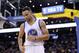 Jan 27, 2016; Oakland, CA, USA; Golden State Warriors guard Stephen Curry (30) holds stands on the floor before inbounding the ball against the Dallas Mavericks in the fourth quarter at Oracle Arena. The Warriors defeated the Mavericks 127-107. Mandatory Credit: Cary Edmondson-USA TODAY Sports