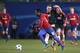 CSKA's Ahmed Musa gets away from Manchester United's Morgan Schneiderlin during their Champions League Group B soccer match between CSKA Moscow and Manchester United at the Arena Khimki stadium in Moscow, Russia, on Wednesday, Oct. 21, 2015. (AP Photo/Ivan Sekretarev)