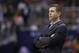 Boston Celtics head coach Brad Stevens reacts in the second half of an NBA basketball game against the Washington Wizards, Saturday, Jan. 16, 2016, in Washington. The Celtics won 119-117. (AP Photo/Alex Brandon)