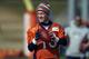 Denver Broncos quarterback Peyton Manning looks to pass during an NFL football practice at the team's headquarters Saturday, Jan. 30, 2016, in Englewood, Colo. The Broncos are preparing to face the Carolina Panthers in Super Bowl 50 on Sunday, Feb. 7, in Santa Clara, Calif. (AP Photo/David Zalubowski)