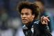 Schalke's Leroy Sane exercises prior the German Bundesliga soccer match between FC Schalke 04 and SV Werder Bremen in Gelsenkirchen, Germany, Sunday, Jan. 24, 2016. (AP Photo/Martin Meissner)