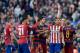 Atletico Madrid's Brazilian defender Filipe Luis (2ndR) looks on after he was shown a red card during the Spanish league football match FC Barcelona vs Club Atletico de Madrid at the Camp Nou stadium in Barcelona on January 30, 2016. AFP PHOTO/ JOSEP LAGO / AFP / JOSEP LAGO (Photo credit should read JOSEP LAGO/AFP/Getty Images)