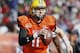 North squad quarterback Carson Wentz of North Dakota State (11) runs the ball during the Senior Bowl NCAA college football game, Saturday, Jan. 30, 2016, at Ladd–Peebles Stadium, in Mobile, Ala. (AP Photo/Brynn Anderson)