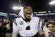 Carolina Panthers' Cam Newton celebrates after the NFL football NFC Championship game against the Arizona Cardinals, Sunday, Jan. 24, 2016, in Charlotte, N.C. The Panthers won 49-15 to advance to the Super Bowl. (AP Photo/Chuck Burton)