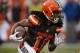 CLEVELAND, OH - JANUARY 3: Travis Benjamin #11 of the Cleveland Browns carries the ball against the Pittsburgh Steelers at FirstEnergy Stadium on January 3, 2016 in Cleveland, Ohio. (Photo by Gregory Shamus/Getty Images)