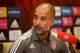 Bayern Munich's Spanish head coach Pep Guardiola speaks during a press conference at Aspire Academ in the Qatari capital Doha on January 11, 2016. / AFP / STRINGER (Photo credit should read STRINGER/AFP/Getty Images)