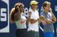 Serena Williams, Rafael Nadal and Roger Federer during Kids' Day at Arthur Ashe Stadium at the 2013 U.S. Open.