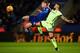 LEICESTER, ENGLAND - DECEMBER 29: Jamie Vardy of Leicester City shoots at goal under pressure from Nicolas Otamendi of manchester City during the Barclays Premier League match between Leicester City and Manchester City at The King Power Stadium on December 29, 2015 in Leicester, England. (Photo by Laurence Griffiths/Getty Images)