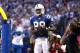 Indianapolis Colts wide receiver Marvin Harrison as the Indianapolis Colts played the Baltimore Ravens in an NFL football game in Indianapolis, Sunday, Oct. 12, 2008. (AP Photo/AJ Mast)