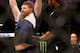 LAS VEGAS, NV - FEBRUARY 06: Roy Nelson celebrates after defeating Jared Rosholt in their heavyweight bout during the UFC Fight Night event at MGM Grand Garden Arena on February 6, 2016 in Las Vegas, Nevada. (Photo by Jamie Squire /Zuffa LLC/Zuffa LLC via Getty Images)