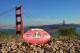 Feb 5, 2016; San Francisco, CA, USA; General view of a NFL Wilson Duke Super Bowl 50 football at the Golden Gate bridge. Mandatory Credit: Kirby Lee-USA TODAY Sports