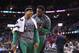 CLEVELAND, OH - FEBRUARY 5: Isaiah Thomas #4 and Jae Crowder #99 of the Boston Celtics during the game against the Cleveland Cavaliers on February 5, 2016 at Quicken Loans Arena in Cleveland, Ohio. NOTE TO USER: User expressly acknowledges and agrees that, by downloading and or using this Photograph, user is consenting to the terms and conditions of the Getty Images License Agreement. Mandatory Copyright Notice: Copyright 2016 NBAE (Photo by Brian Babineau/NBAE via Getty Images)